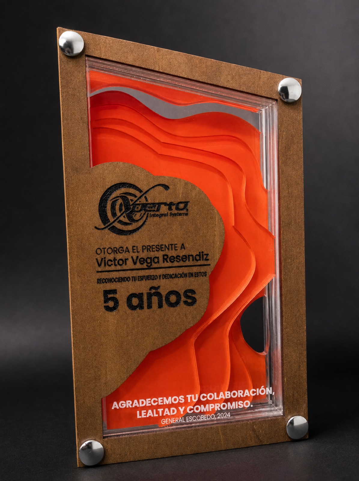 Reconocimiento de acrílico