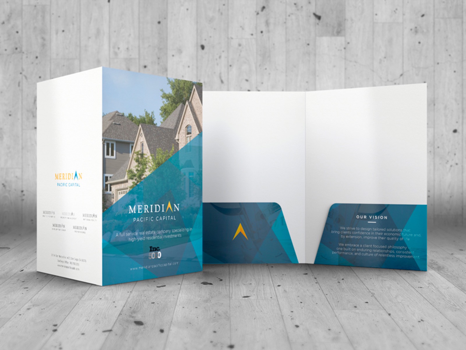 Folder con solapa impreso